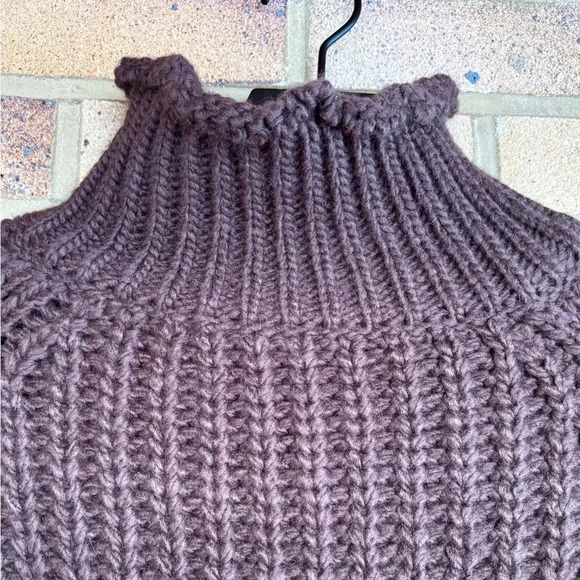 Bluivy chunky knit long sleeve mock neck pullover sweater - Picture 2 of 8